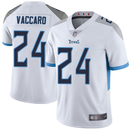 Tennessee Titans Limited White Men Kenny Vaccaro Road Jersey NFL Football #24 Vapor Untouchable->women nfl jersey->Women Jersey